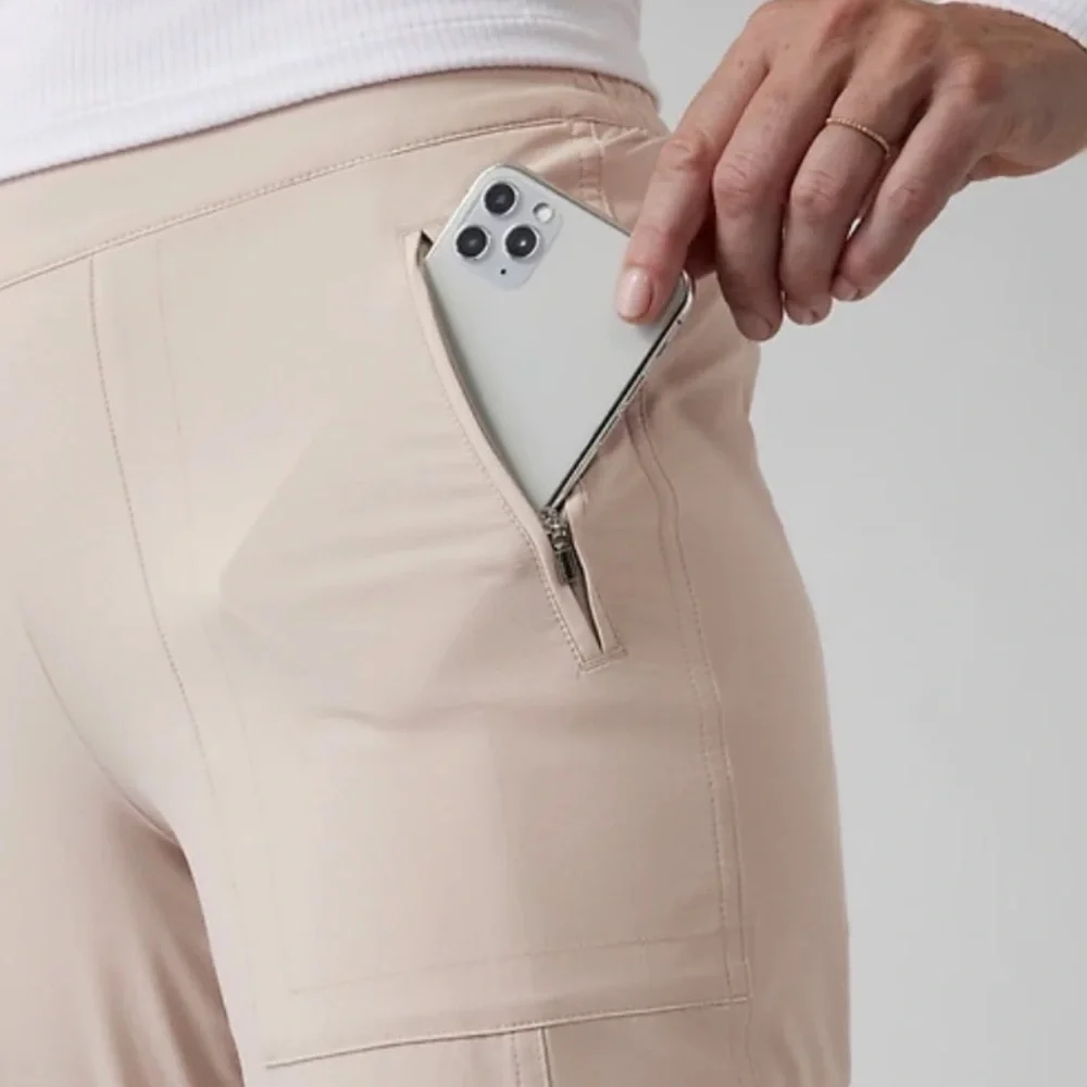 NWOT Athleta Chelsea Lined Cargo Pant - 25T - Picture 2 of 10